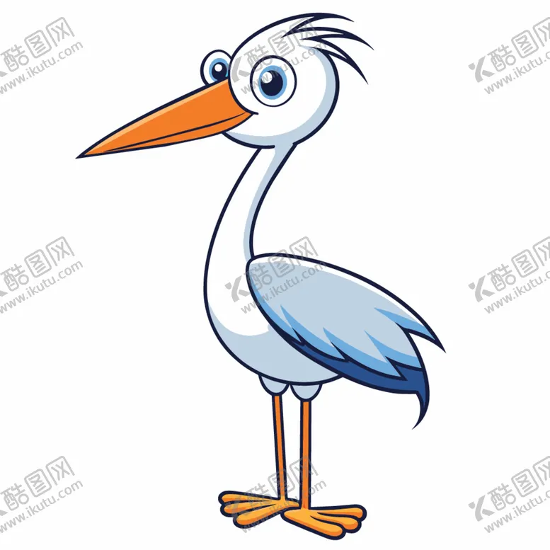 编号：57680701310830024224【酷图网】源文件下载-图标风格的白鹳