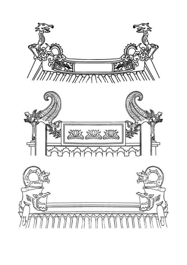 编号：64930109150810520738【酷图网】源文件下载-传统建筑屋脊中国特色