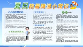 夏日三伏天防暑降温初伏海报