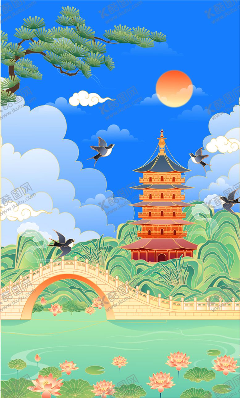 编号：75410909202146000289【酷图网】源文件下载-杭州地标