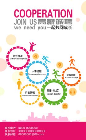 招聘商场图展架夜场