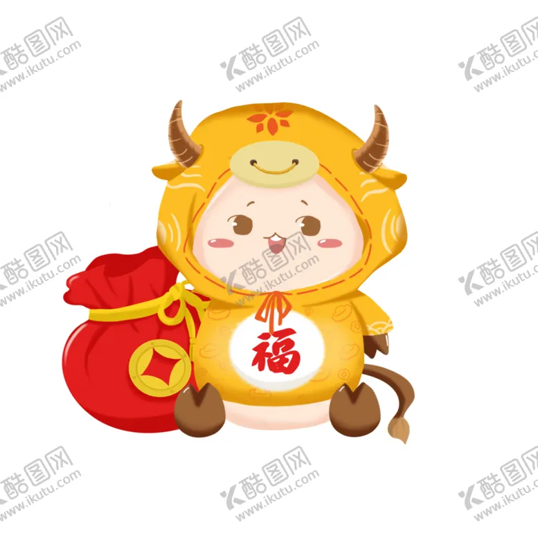 编号：14051305031621317669【酷图网】源文件下载-卡通牛形象