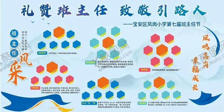 编号：92467312180838211853【酷图网】源文件下载-教师风采展板