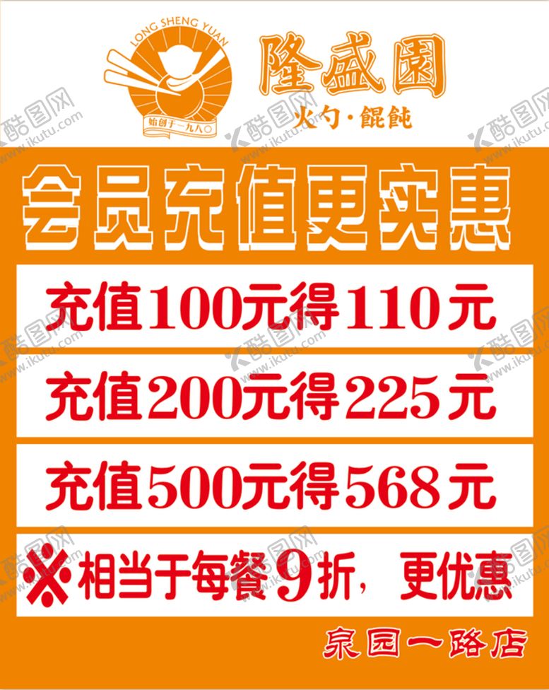 编号：78277710231649509569【酷图网】源文件下载-隆盛园充值海报