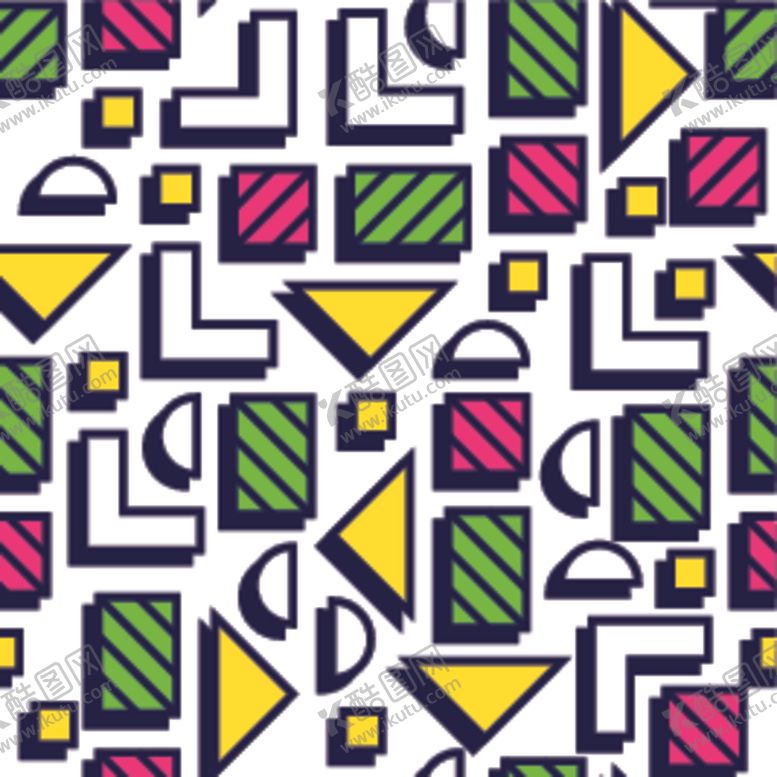 编号：36874410100708318932【酷图网】源文件下载-彩色拼接设计图案