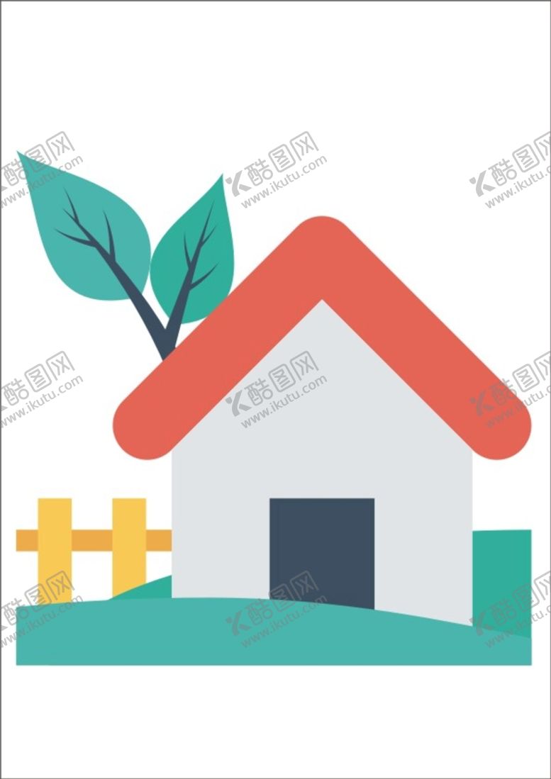房子小卡通矢量素材
