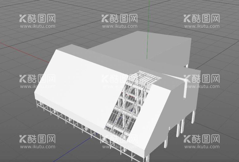 编号：67918009162031287230【酷图网】源文件下载-C4D模型工厂设备