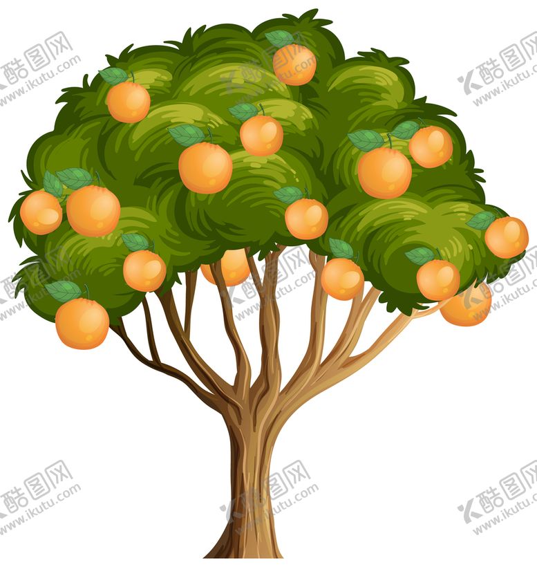 编号：56223810161320384767【酷图网】源文件下载-卡通果树