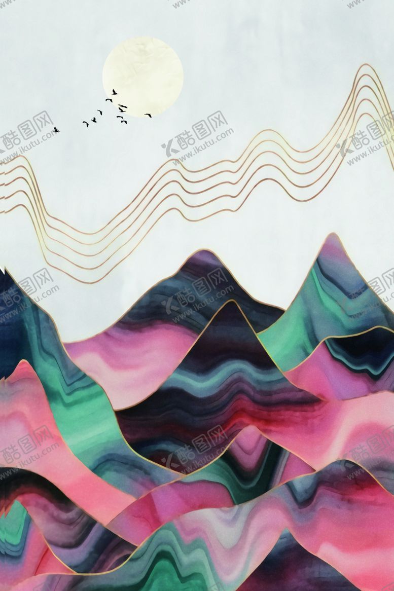 编号：12252110260922286426【酷图网】源文件下载-山水装饰画