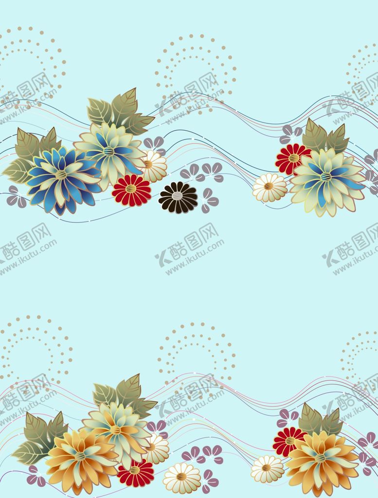 编号：57436901290046413043【酷图网】源文件下载-手绘花卉背景
