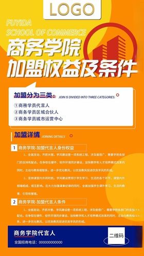 商务学院加盟权益条件长图