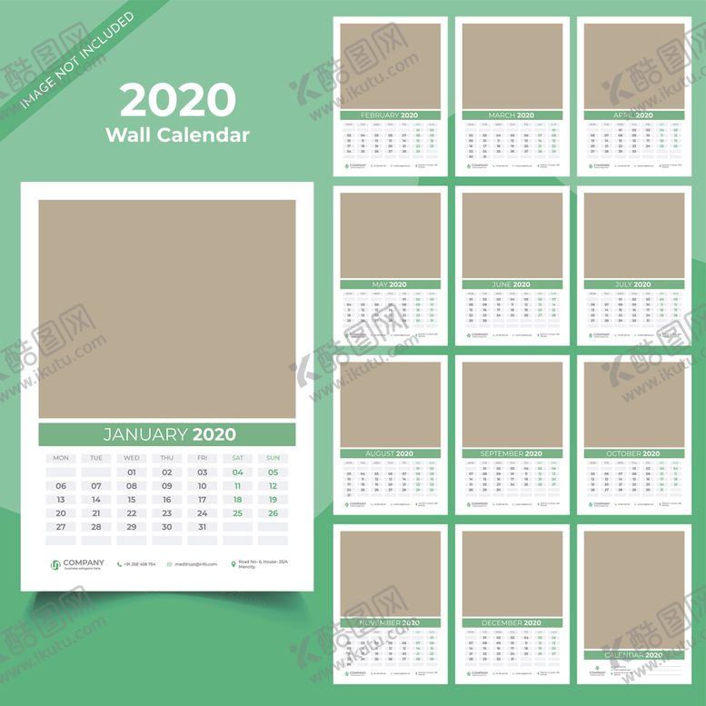 编号：53212310031657596824【酷图网】源文件下载-2020日历
