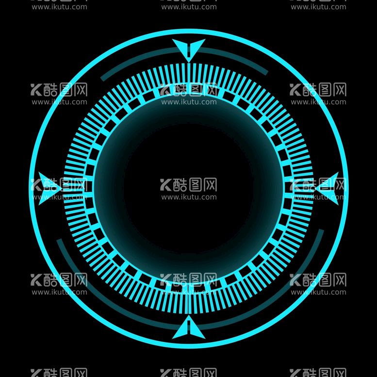 编号：26322710152010191292【酷图网】源文件下载-科技感可视化数字旋转圆形圆环图