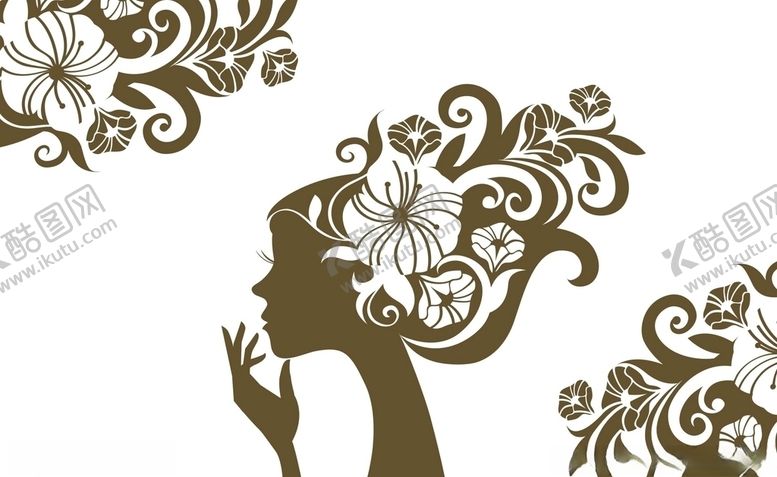 编号：90459310052221078843【酷图网】源文件下载-女孩花卉