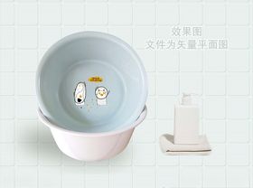 塑料盆贴