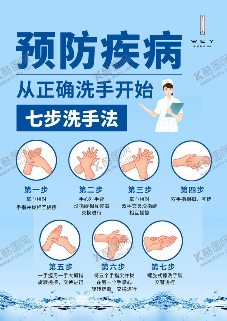编号：41726309210419068516【酷图网】源文件下载-七步洗手法 