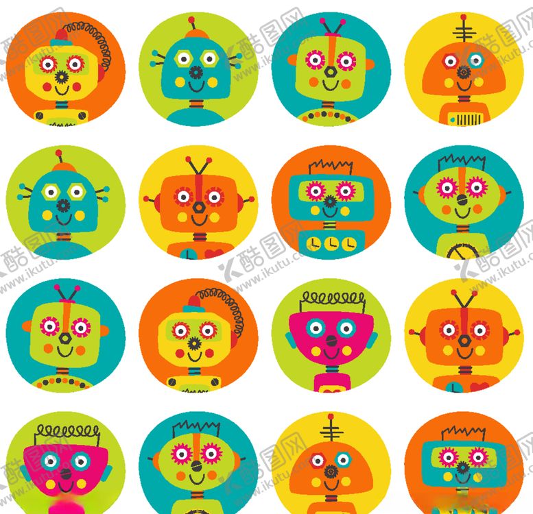 编号：88311309101318317900【酷图网】源文件下载-卡通创意拼接图案设计