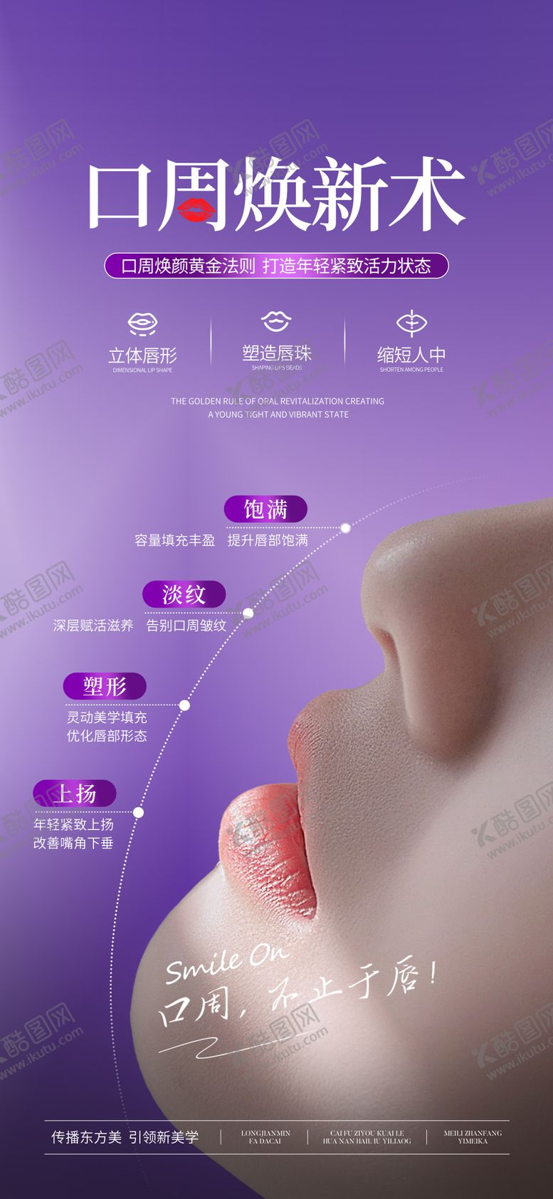 编号：27404504301156266330【酷图网】源文件下载-医美唇周抗衰海报
