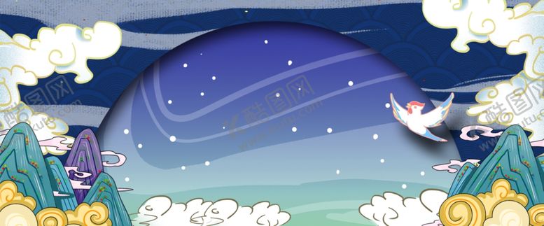 编号：36005810300749121460【酷图网】源文件下载-中国风国潮背景插画
