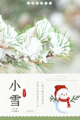 小雪海报