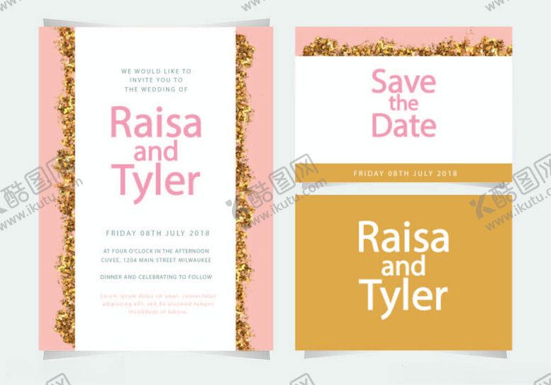 编号：57429311191813028742【酷图网】源文件下载-婚礼请柬设计模板