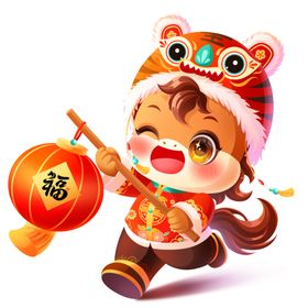 马娃提福灯欢乐迎新春