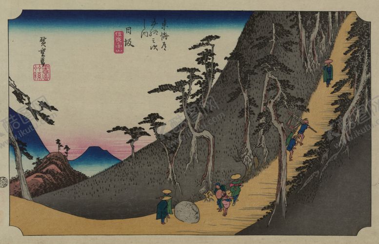 编号：32477310232347133880【酷图网】源文件下载-日本街景风景浮世绘