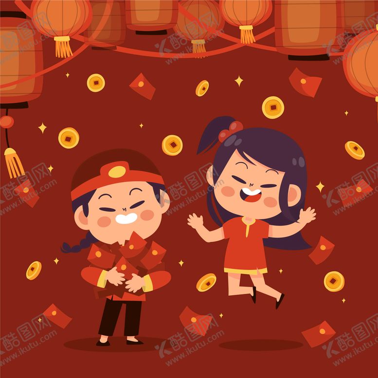 编号：42179301262325349029【酷图网】源文件下载-春节人物