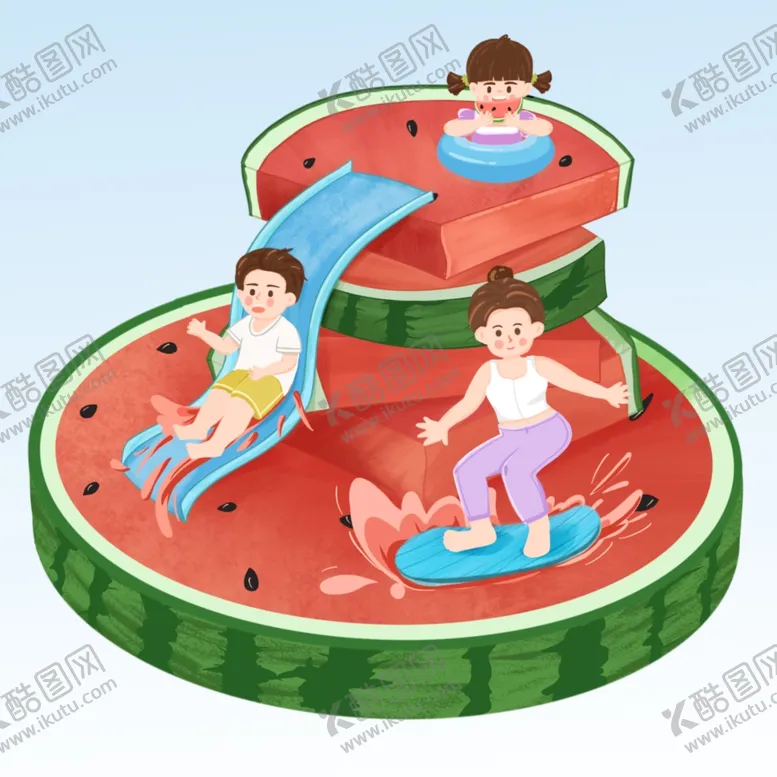 编号：59558402171220038419【酷图网】源文件下载-卡通西瓜