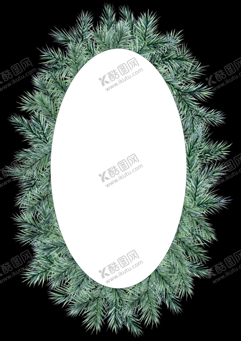 编号：12147907141804454062【酷图网】源文件下载-圣诞节花圈