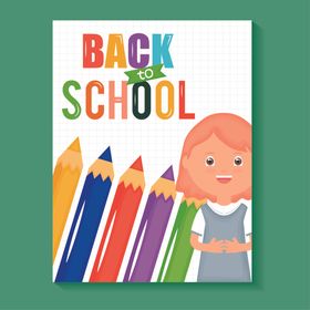 学生学校生活场景插画