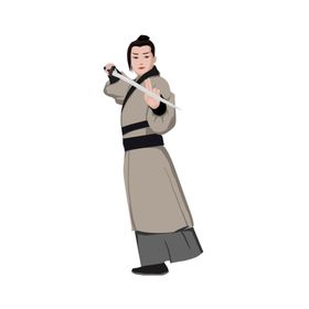 水墨武侠人物