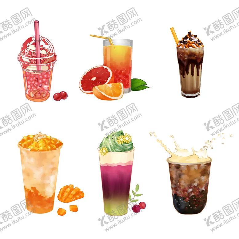编号：72263810180550562331【酷图网】源文件下载-夏日特饮