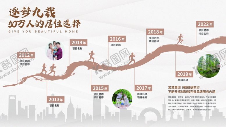 编号：85365909141753414728【酷图网】源文件下载-企业发展历程品牌墙时间轴