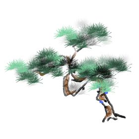 水墨中国风迎客松