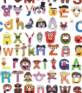 卡通字母图案集合