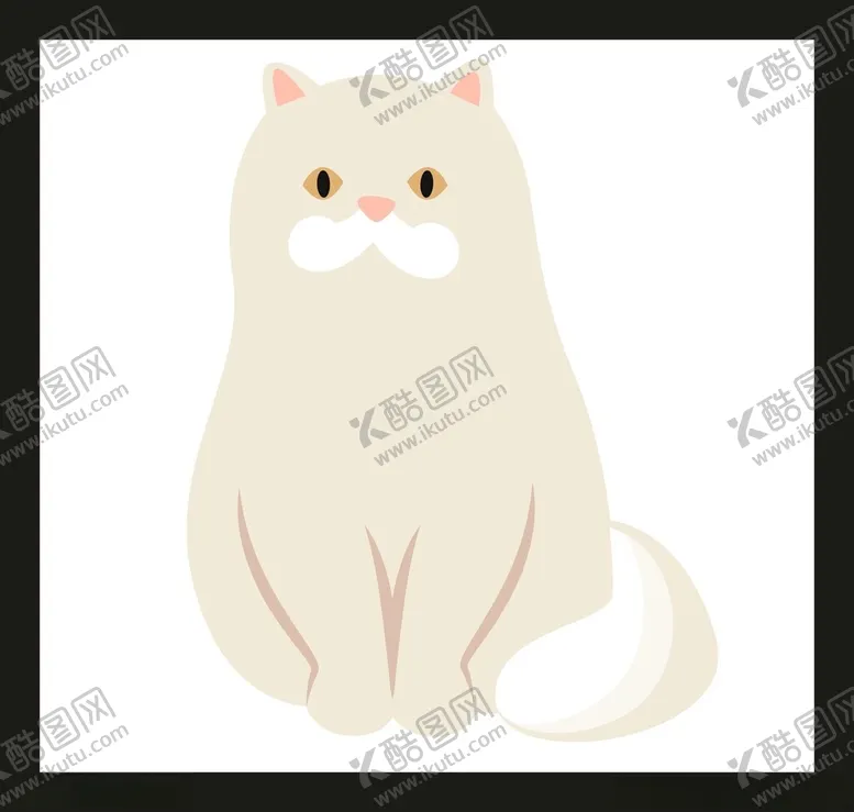 编号：69652412202130219109【酷图网】源文件下载-手绘卡通小猫