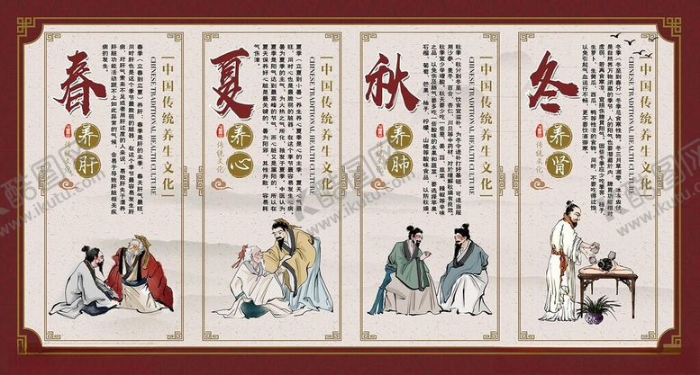 编号：77600911200115399962【酷图网】源文件下载-四季养生图