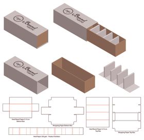 纸质包装盒刀模设计图