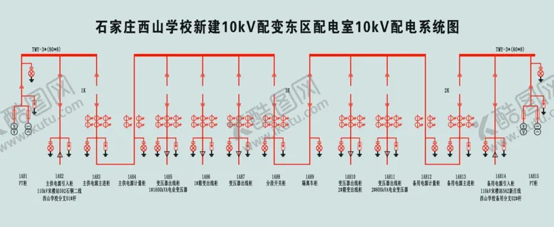 编号：50898602180039376390【酷图网】源文件下载-学校新建电路图