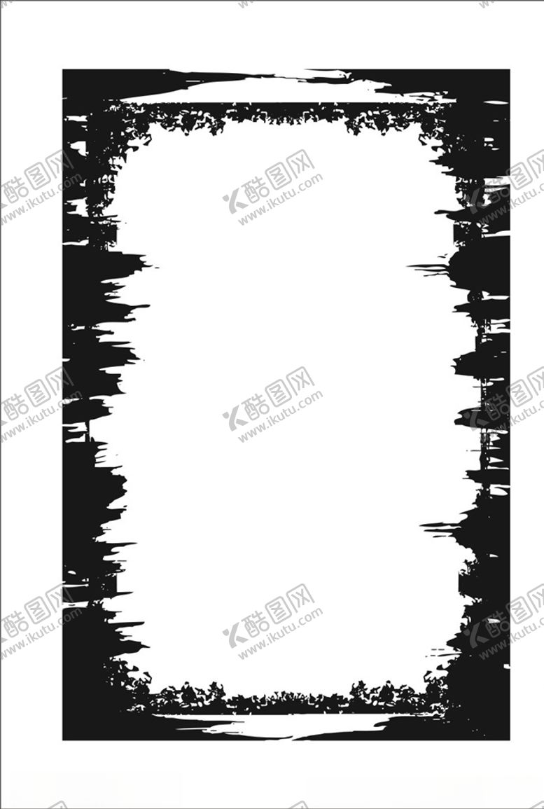 编号：46880604180602293493【酷图网】源文件下载-水墨相框边框