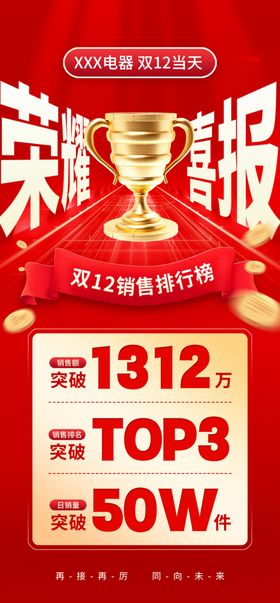 双十二海报购物年终促销战购物节