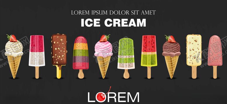 编号：72447410180049374442【酷图网】源文件下载-冰淇淋