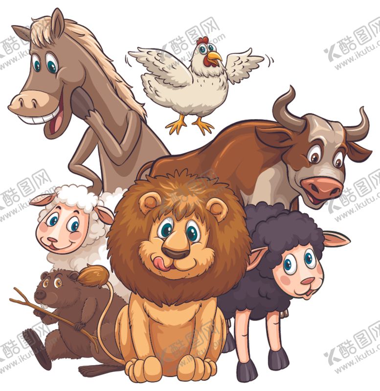 编号：82140510021053537735【酷图网】源文件下载-矢量动物素材