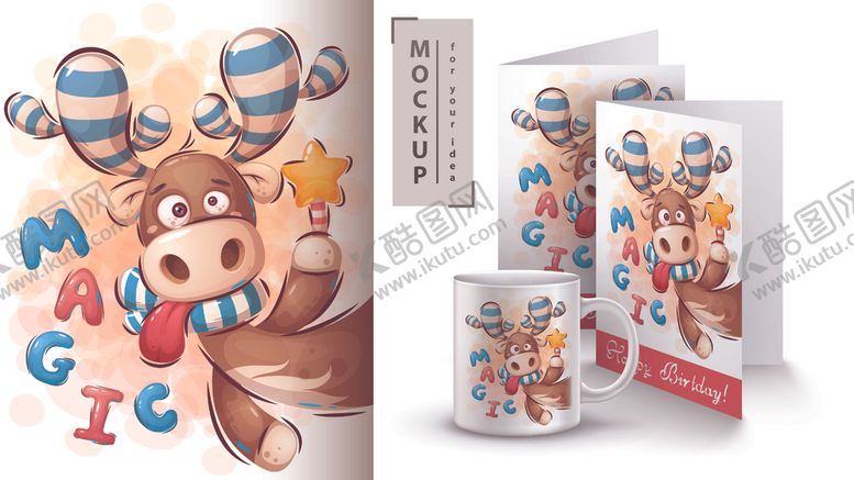 编号：19449211021317075490【酷图网】源文件下载-可爱卡通印花