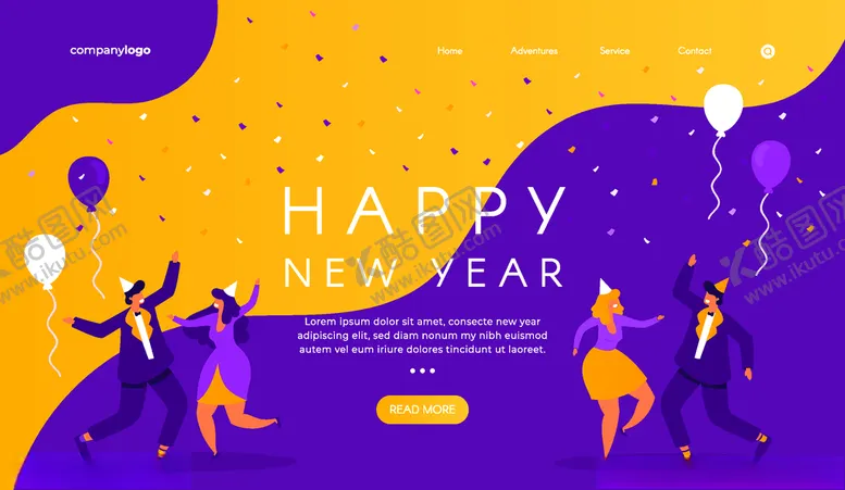 编号：76138609140850111208【酷图网】源文件下载-元旦banner