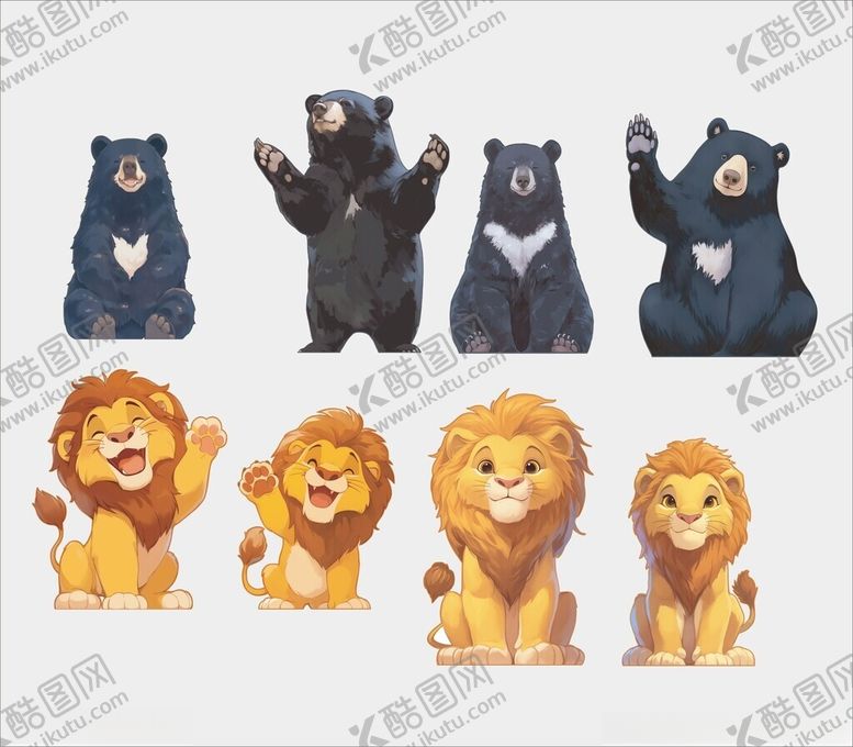 编号：79267002211109541521【酷图网】源文件下载-卡通狮子