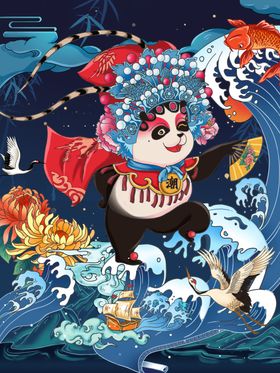 创意卡通插画图案节气动漫