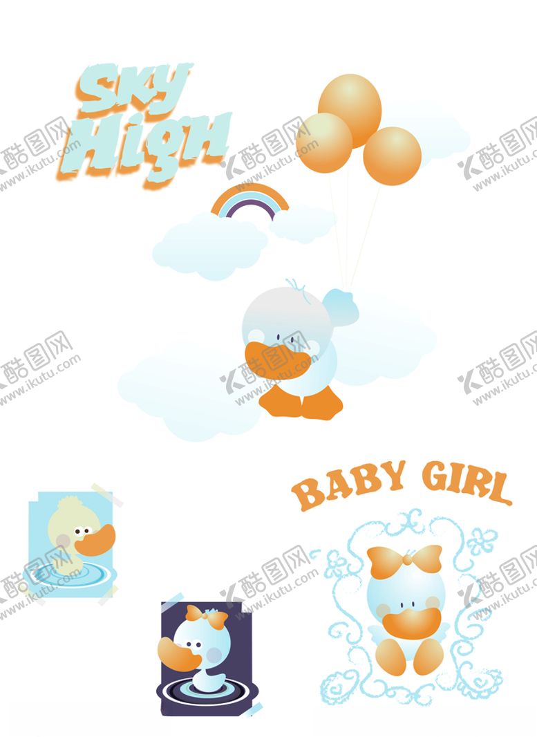 编号：96362004210248556784【酷图网】源文件下载-童装印花素材