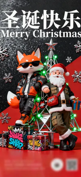 圣诞节卡通海报